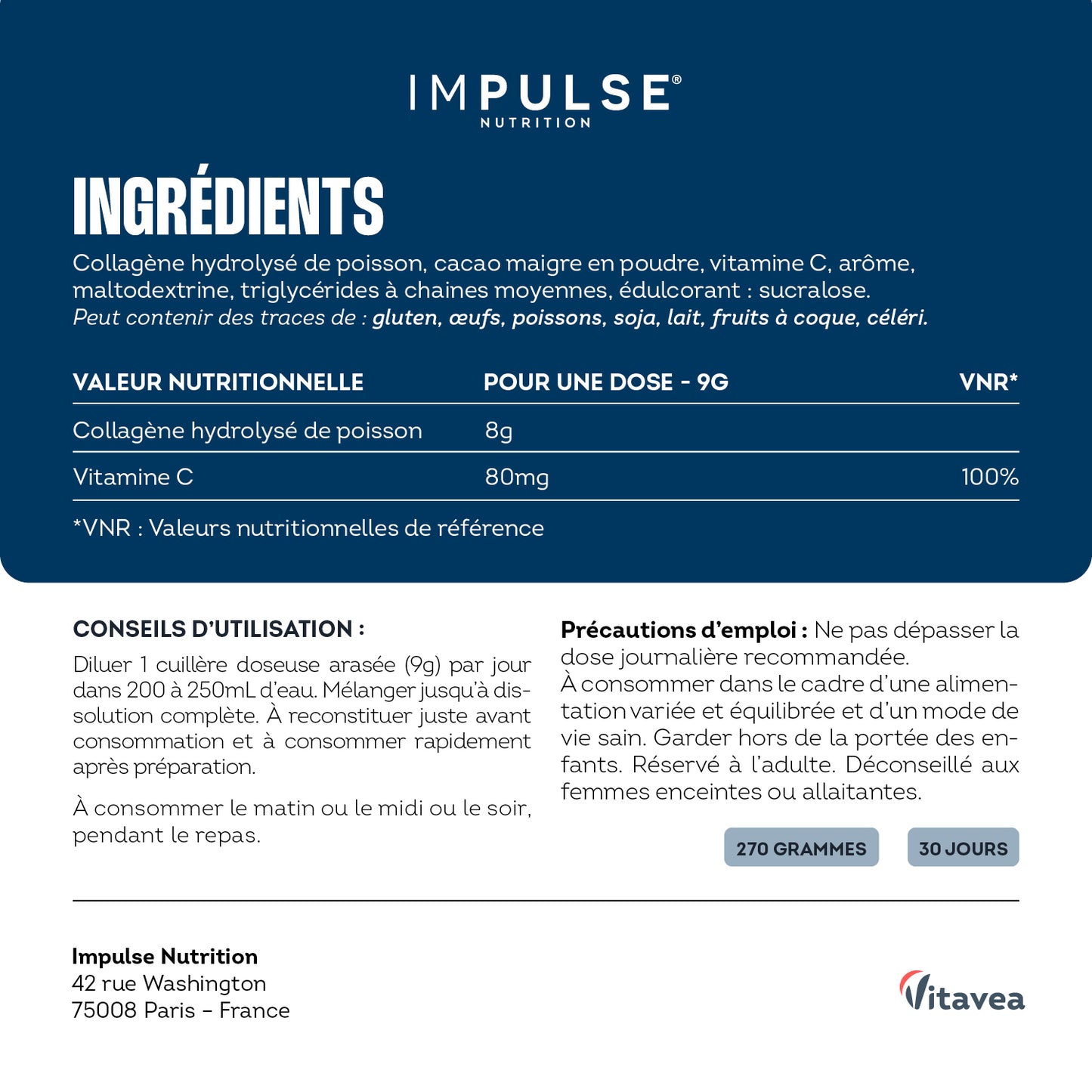 Collagène marin Peptan® saveur cacao