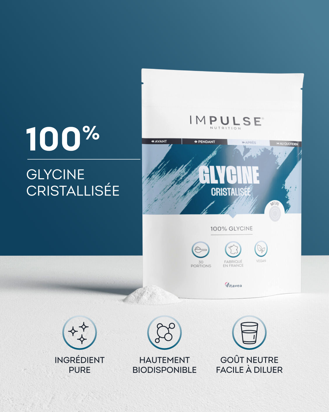 Crystallized glycine