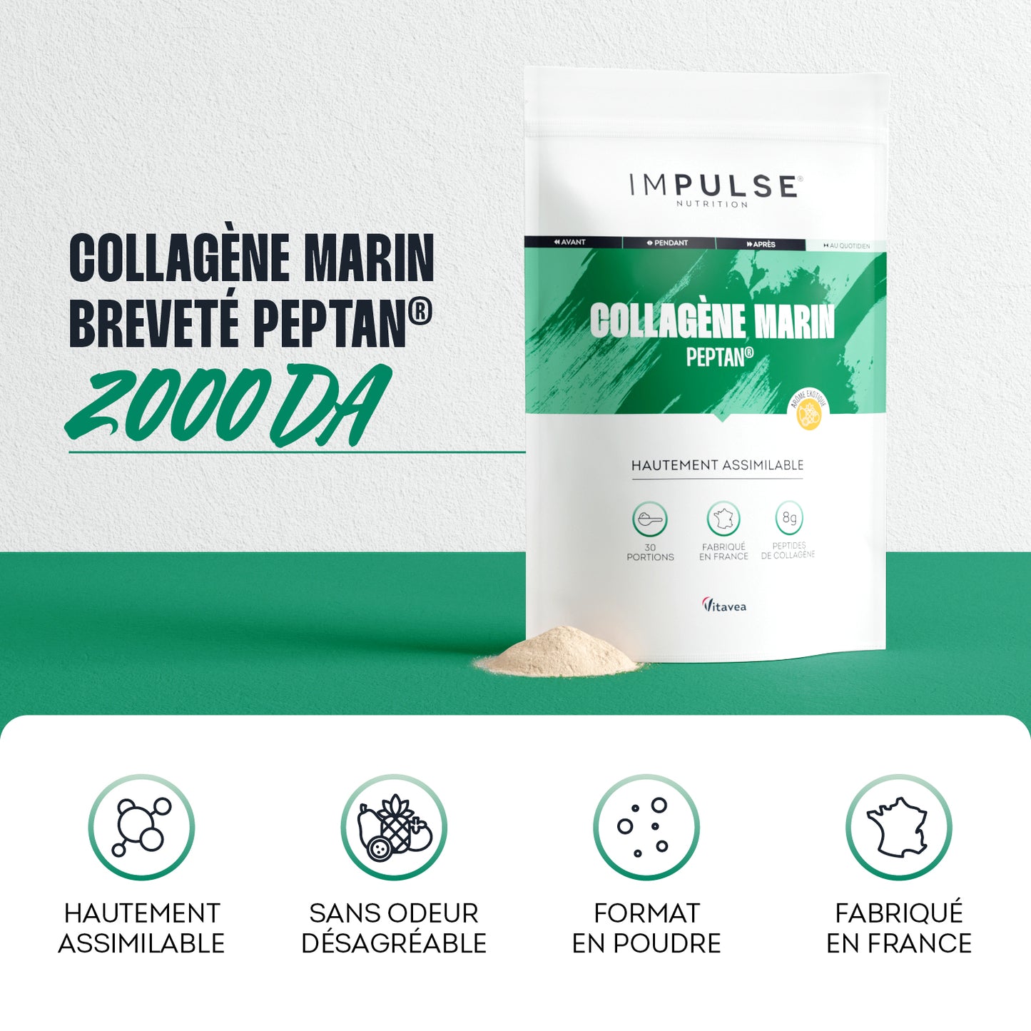 Collagène marin Peptan® saveur exotique