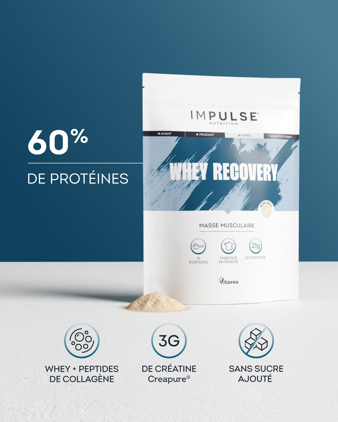 Whey Recovery vanilla flavor