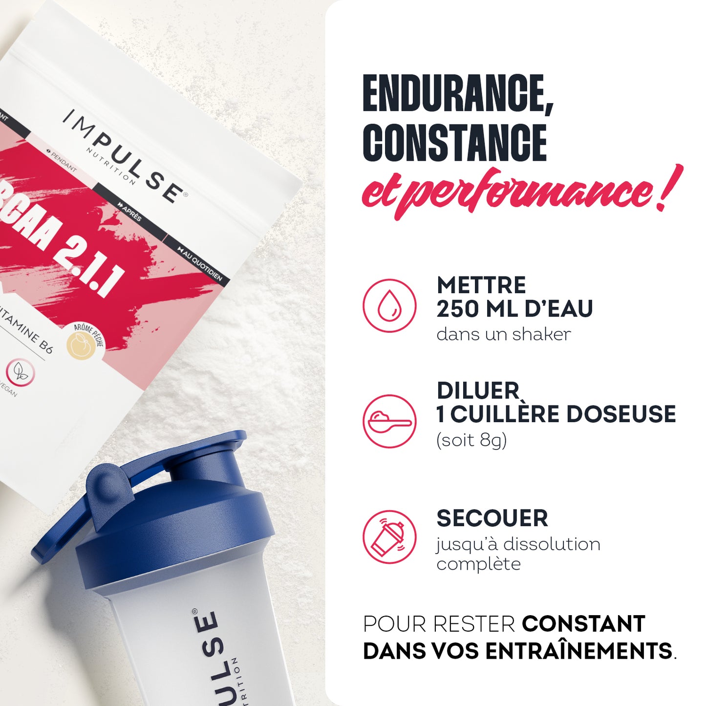 BCAA 2.1.1 saveur pêche