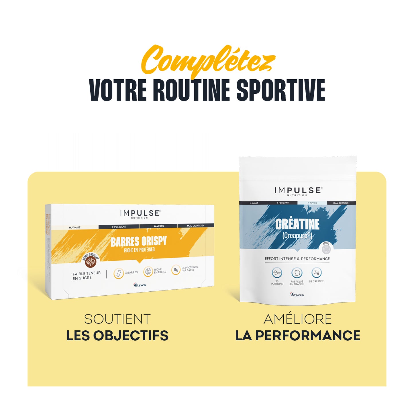 Barre protéinée crispy saveur chocolat