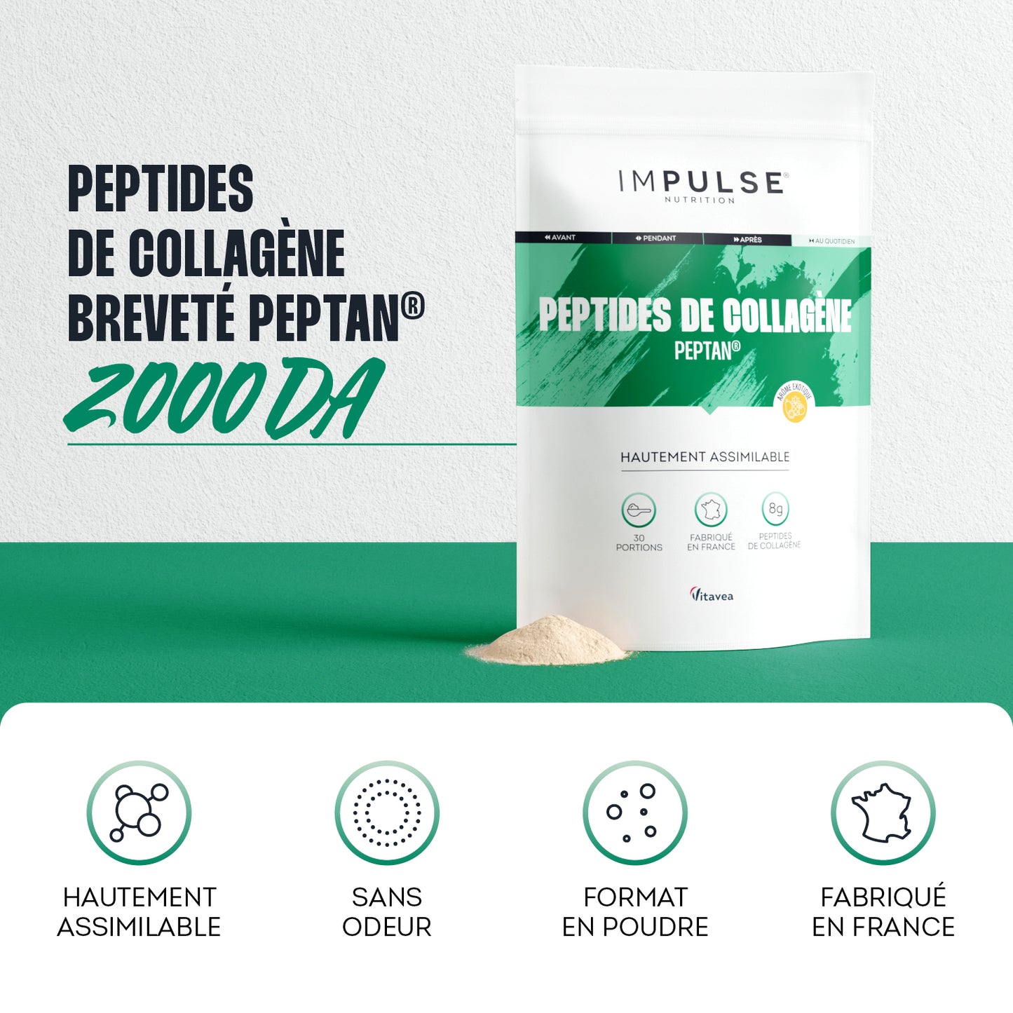 Peptides de collagène Peptan® saveur exotique