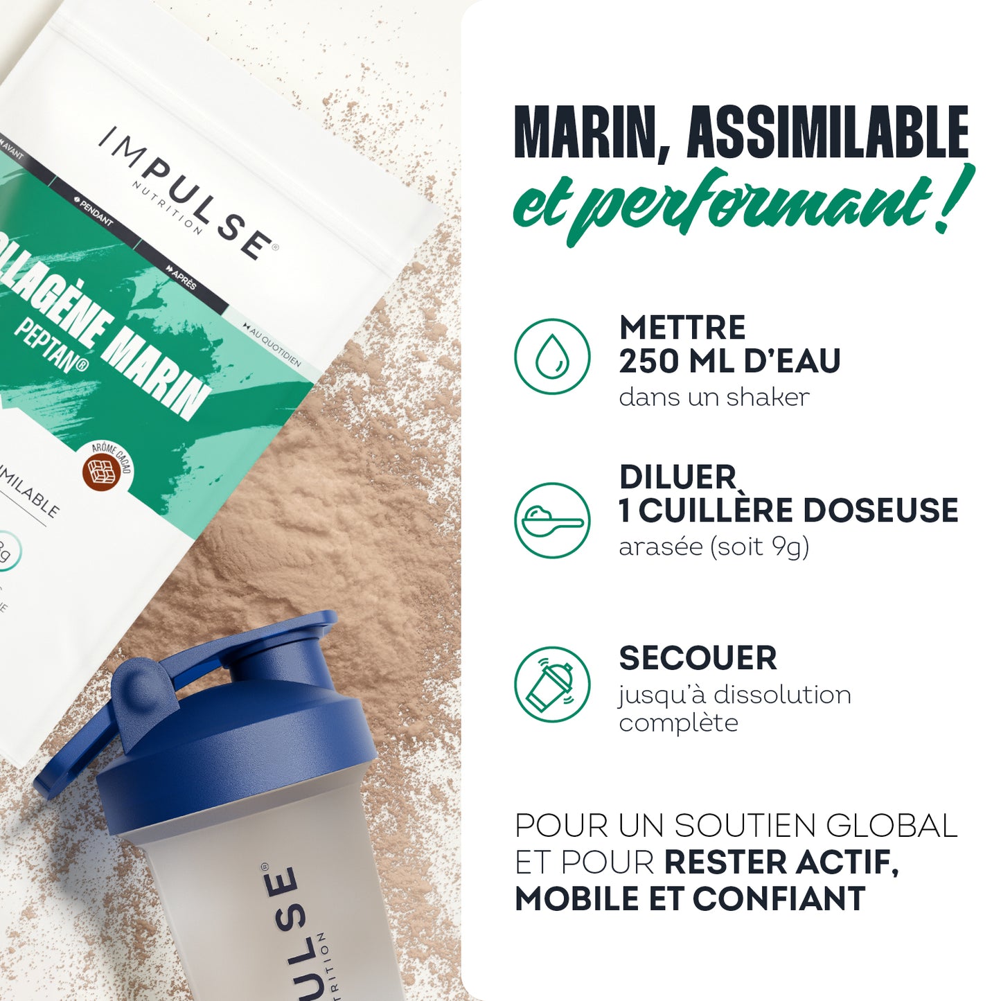 Collagène marin Peptan® saveur cacao