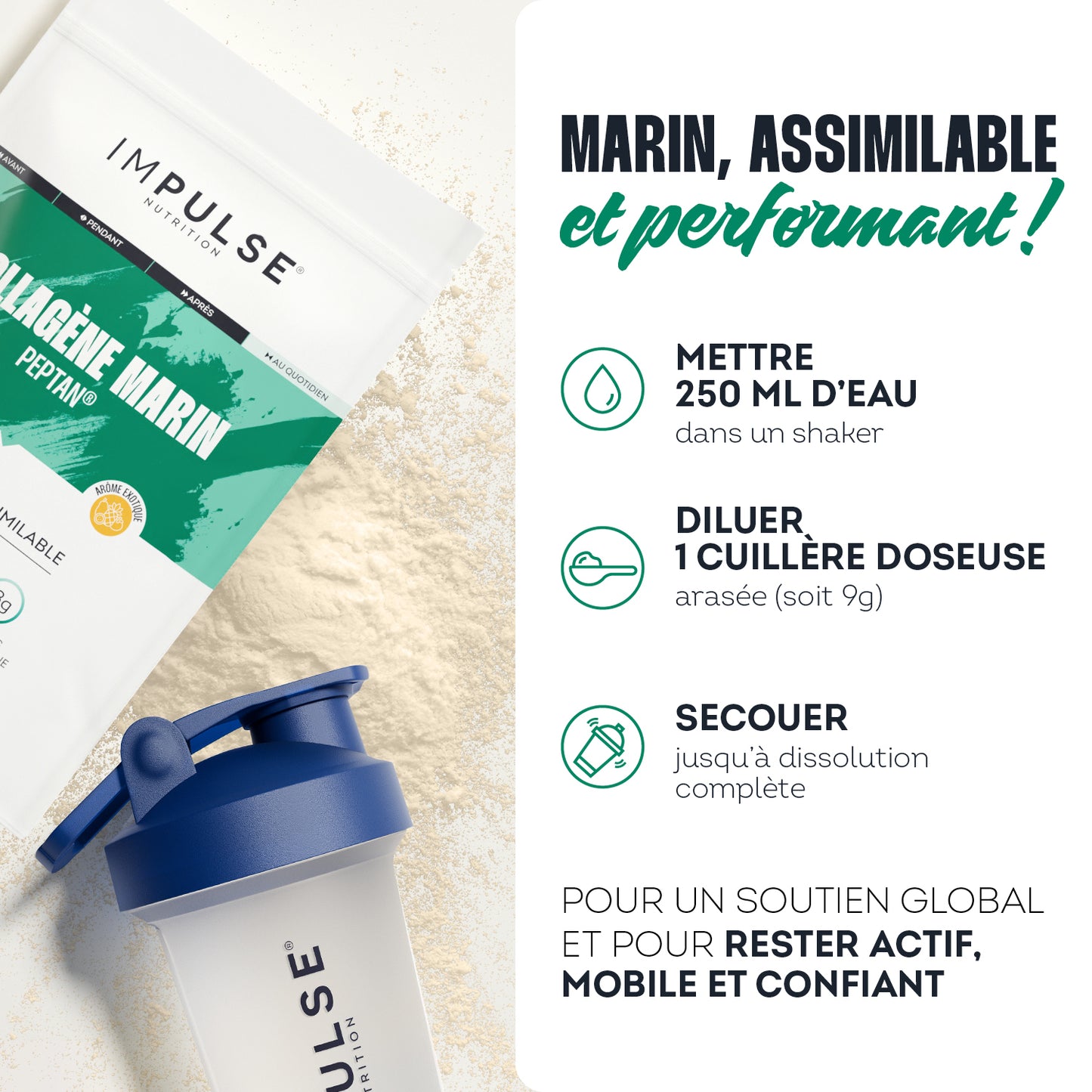 Collagène marin Peptan® saveur exotique