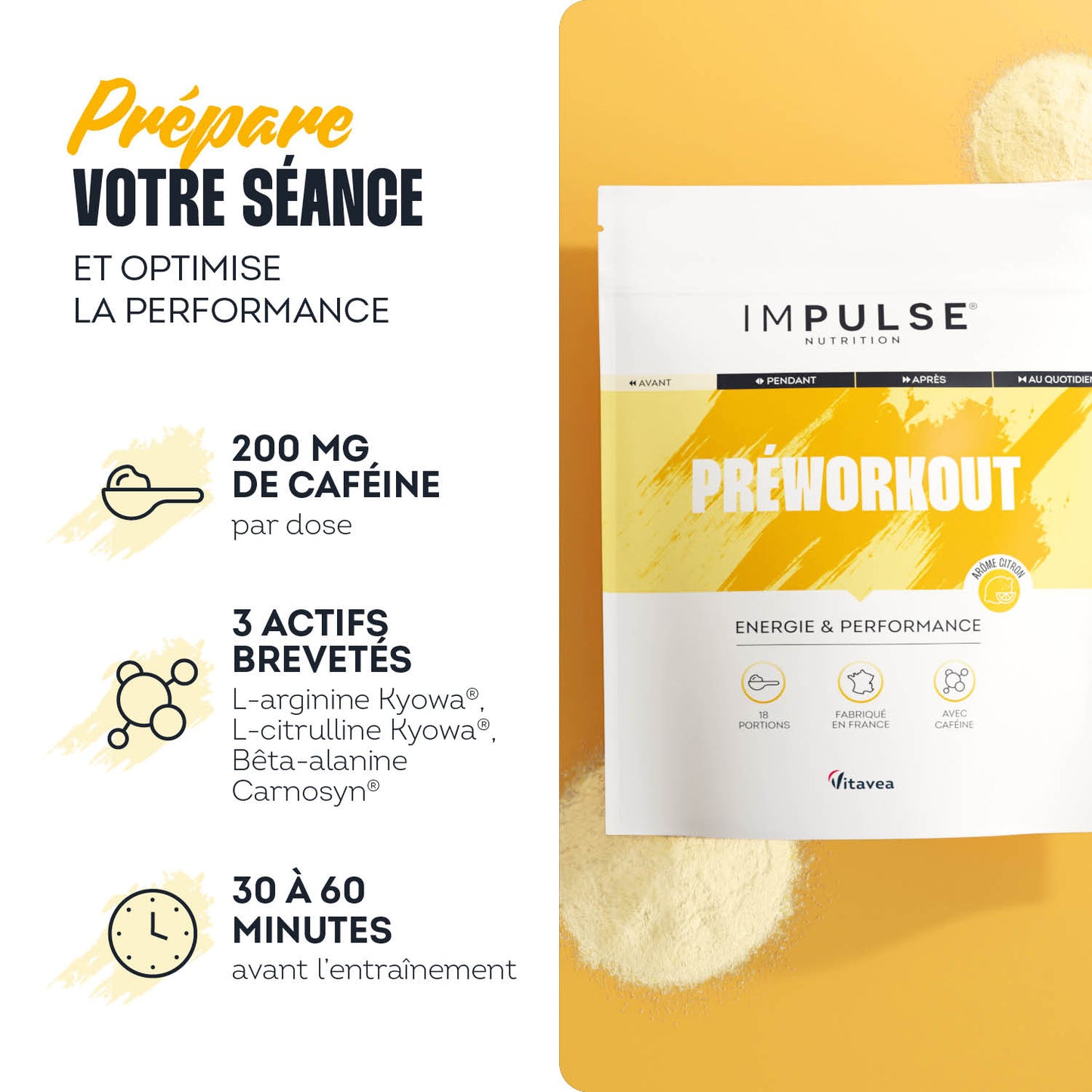 Preworkout saveur citron