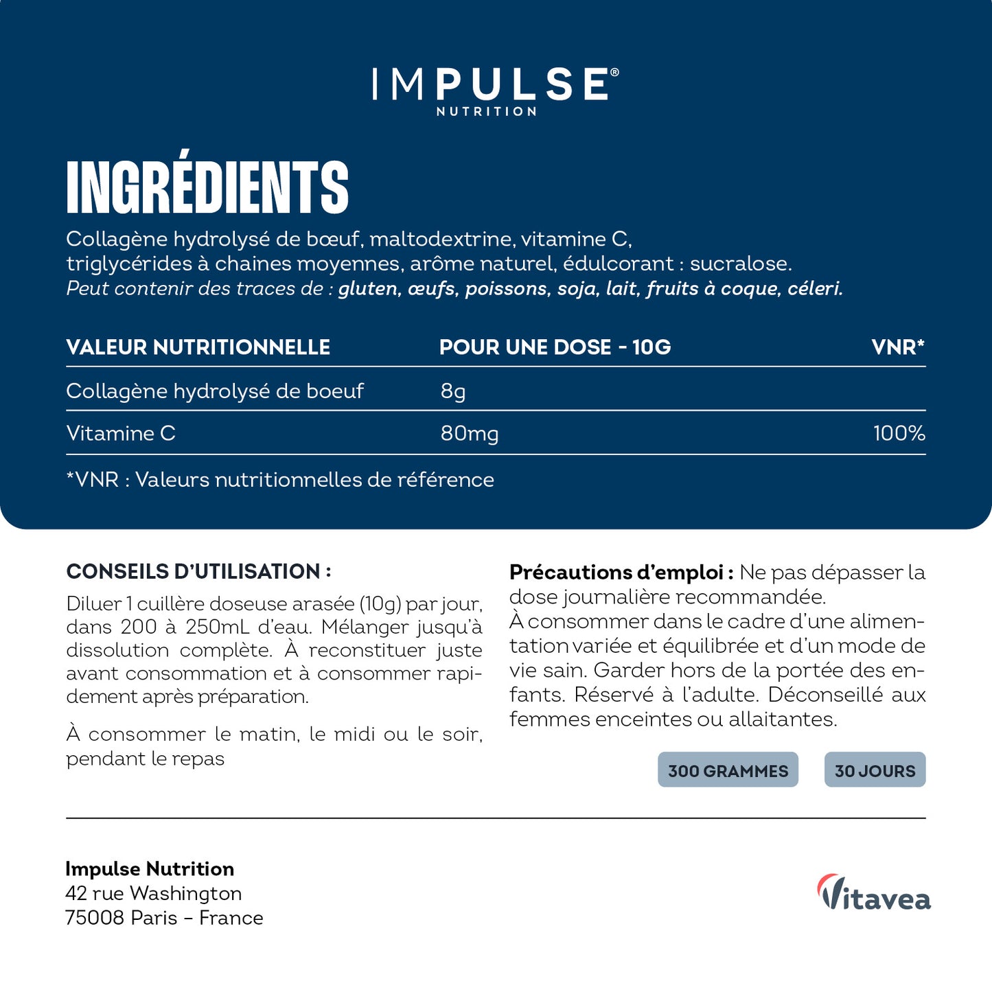 Peptides de collagène Peptan® nature