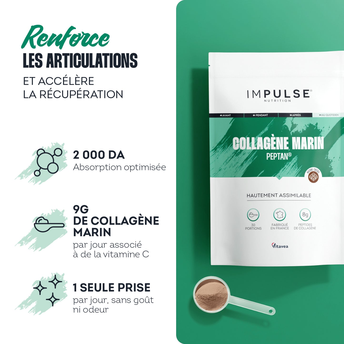 Collagène marin Peptan® saveur cacao