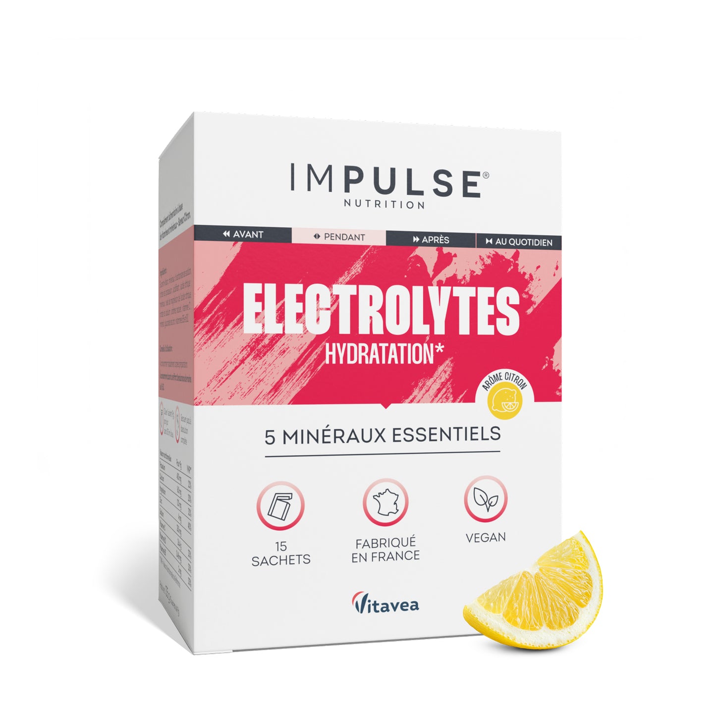 Électrolytes saveur citron