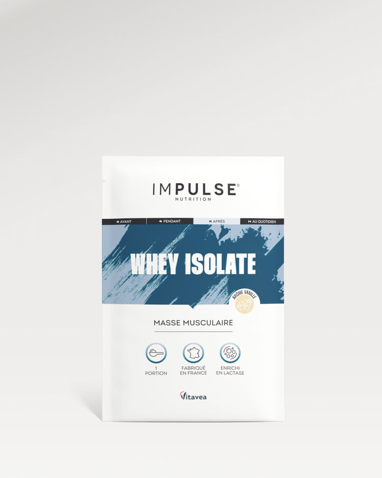 Whey Isolate saveur vanille - portion individuelle