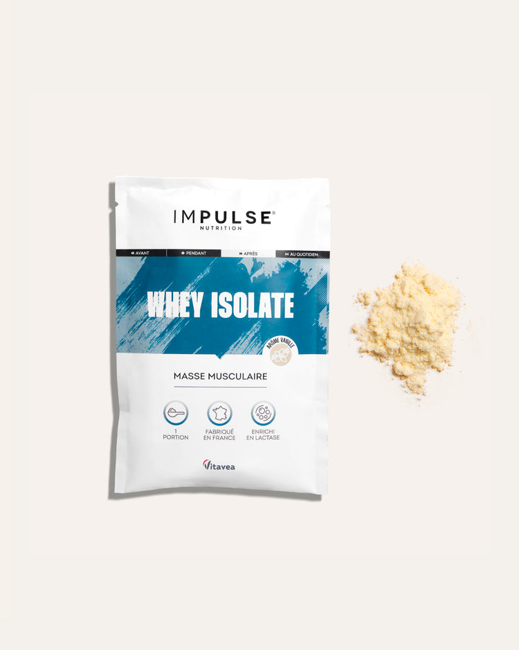 Whey Isolate saveur vanille - portion individuelle