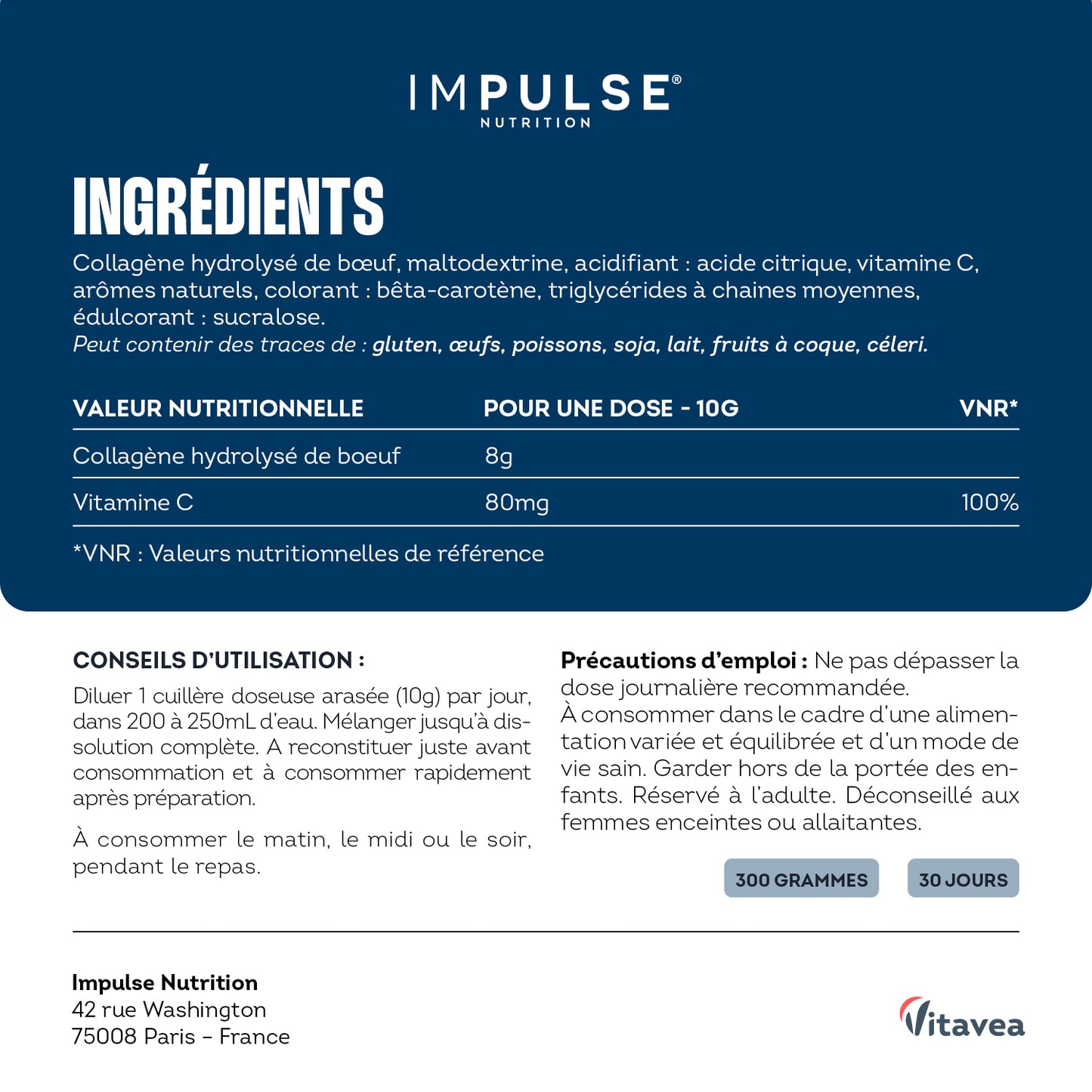 Peptides de collagène Peptan® saveur exotique