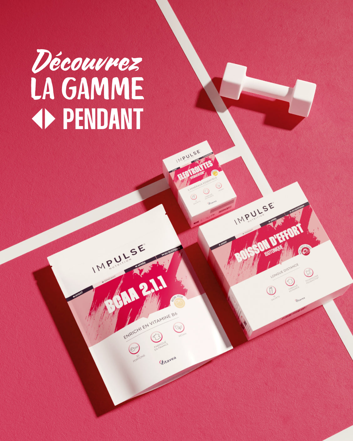 Boisson d'effort isotonique saveur fruits rouges - Impulse - Pendant ...