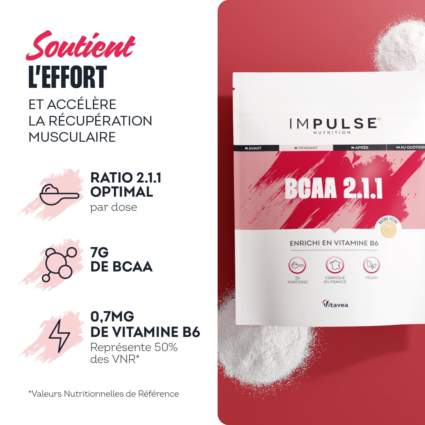 BCAA 2.1.1 saveur pêche