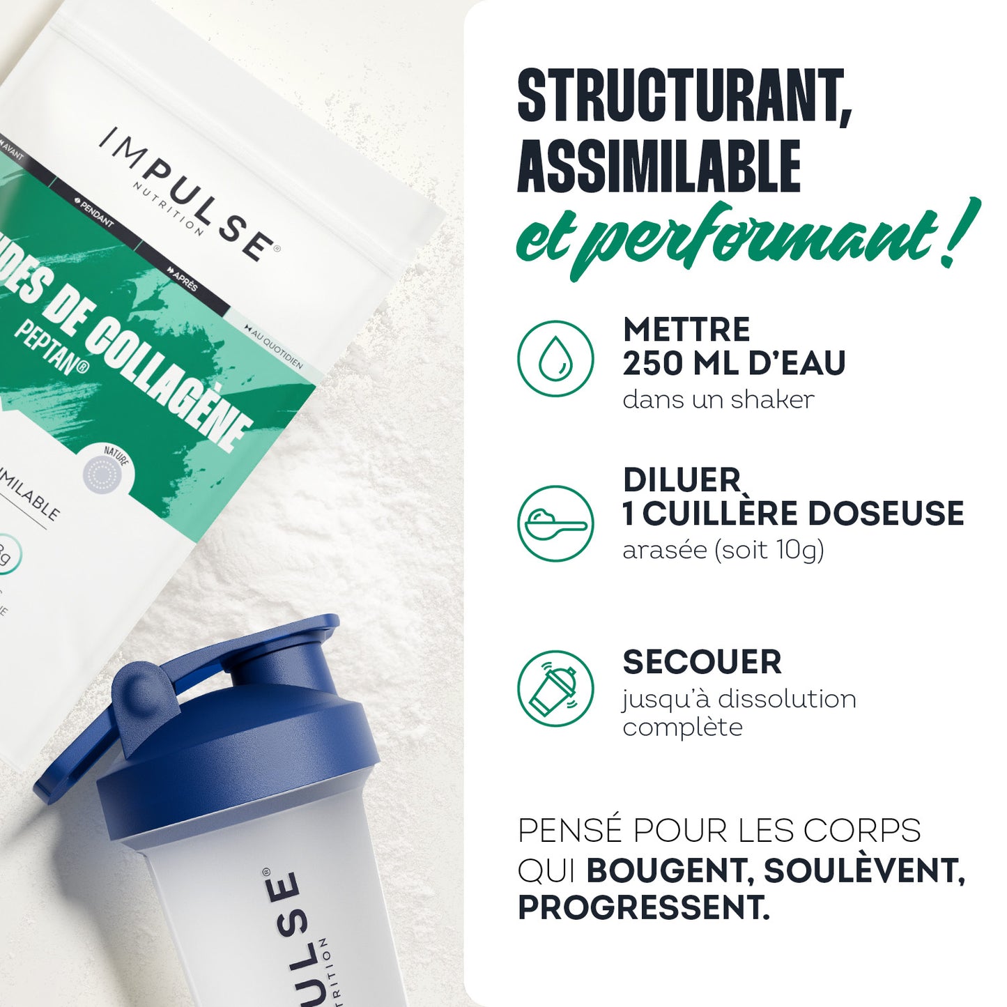 Peptides de collagène Peptan® nature