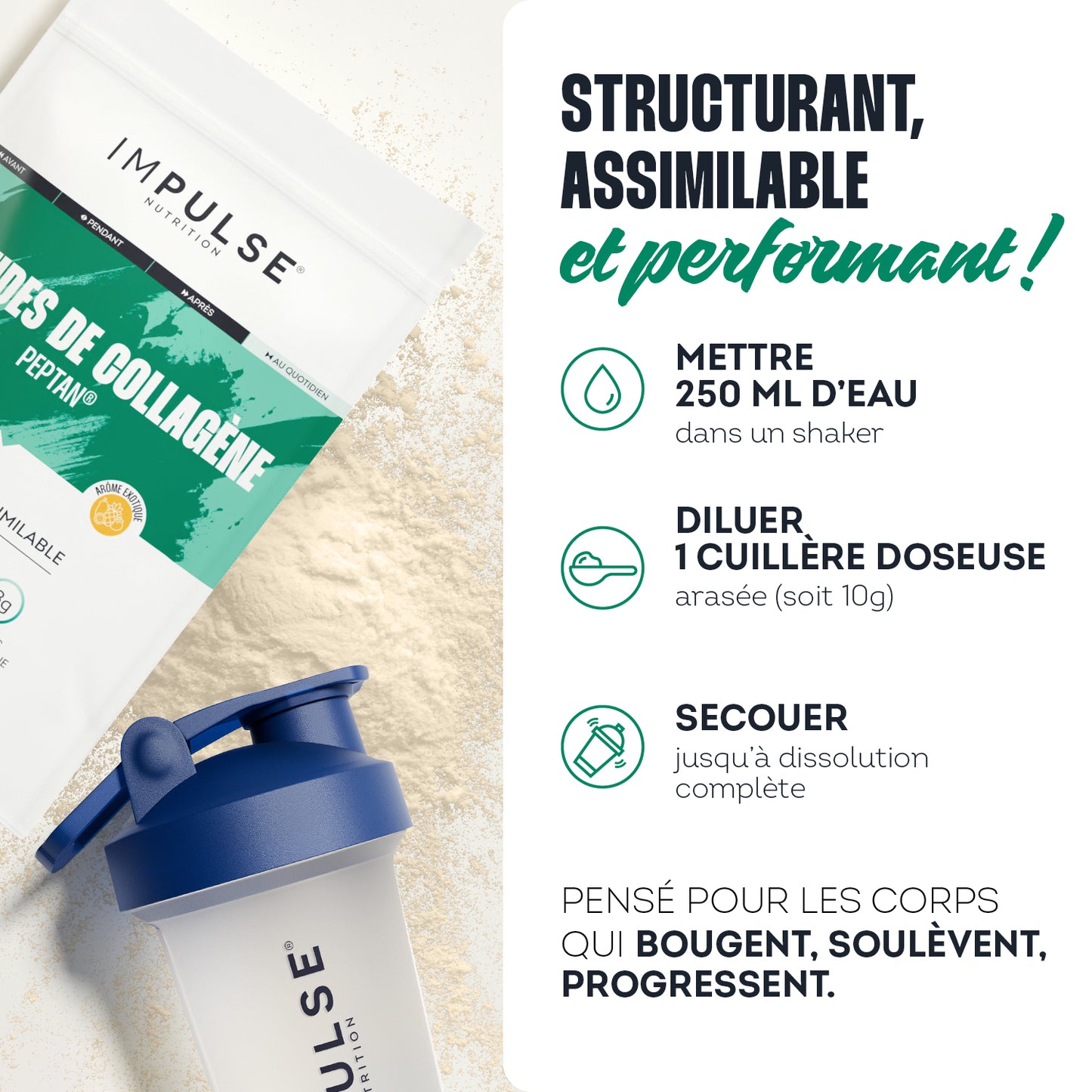 Peptides de collagène Peptan® saveur exotique