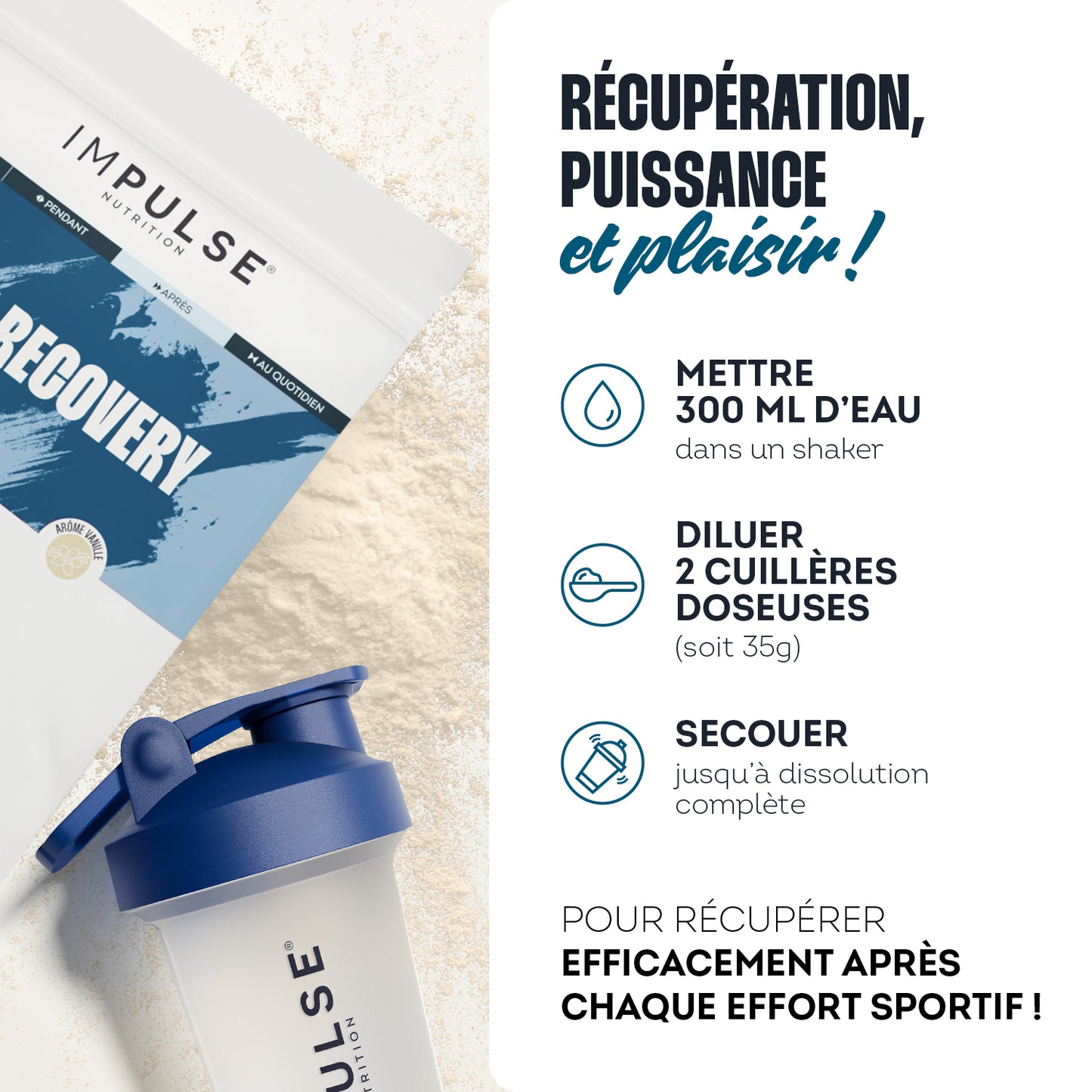Whey Recovery saveur vanille