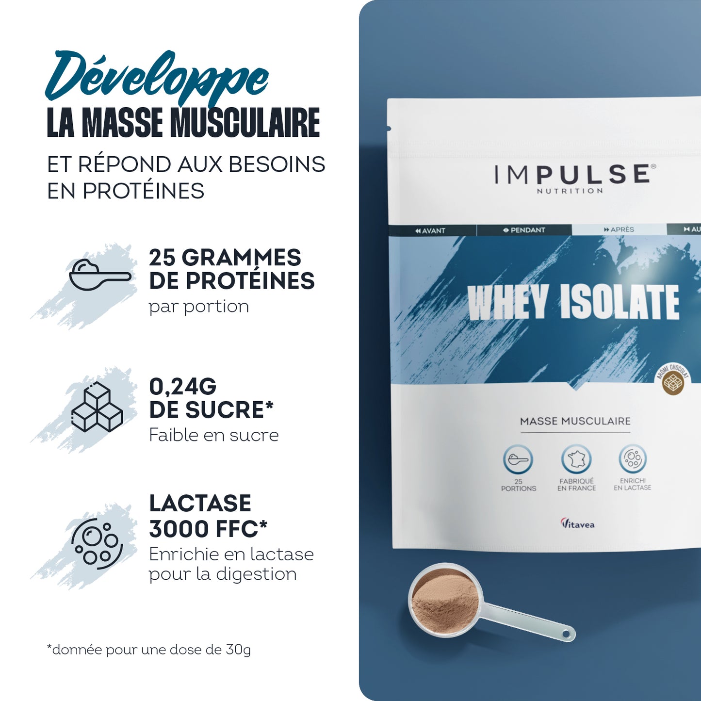 Whey Isolate saveur chocolat