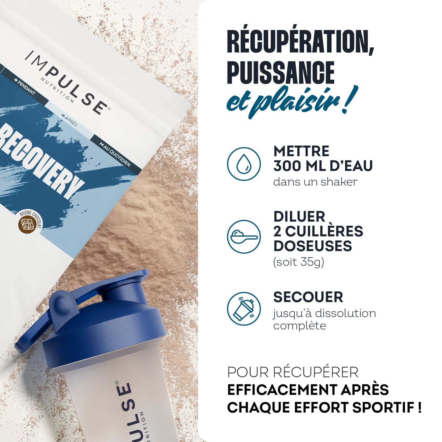 Whey Recovery saveur chocolat