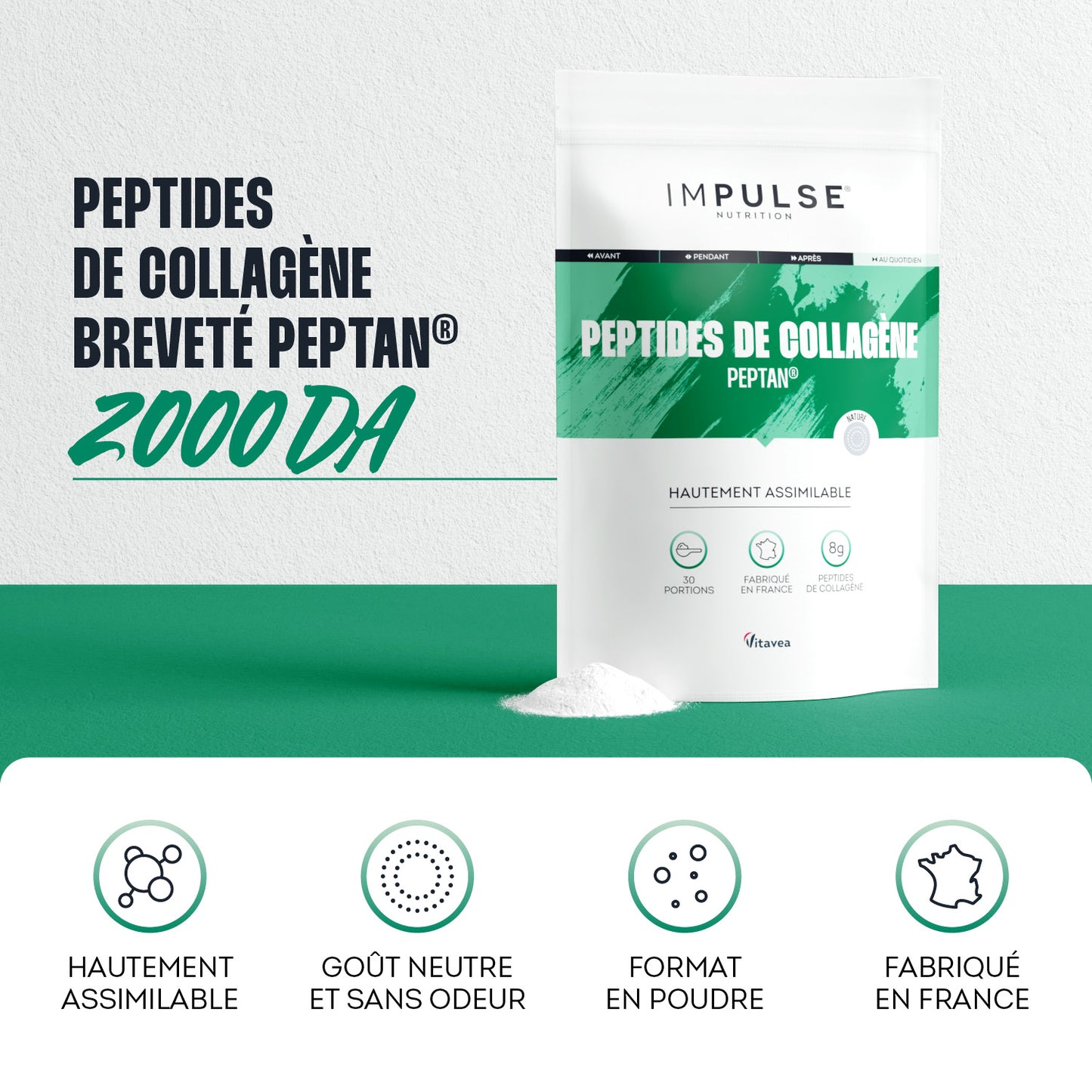 Peptides de collagène Peptan® nature
