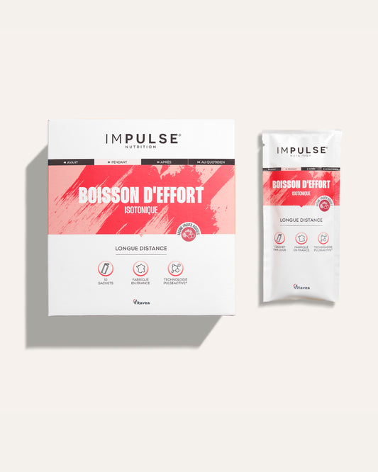 Boisson d'effort isotonique saveur fruits rouges
