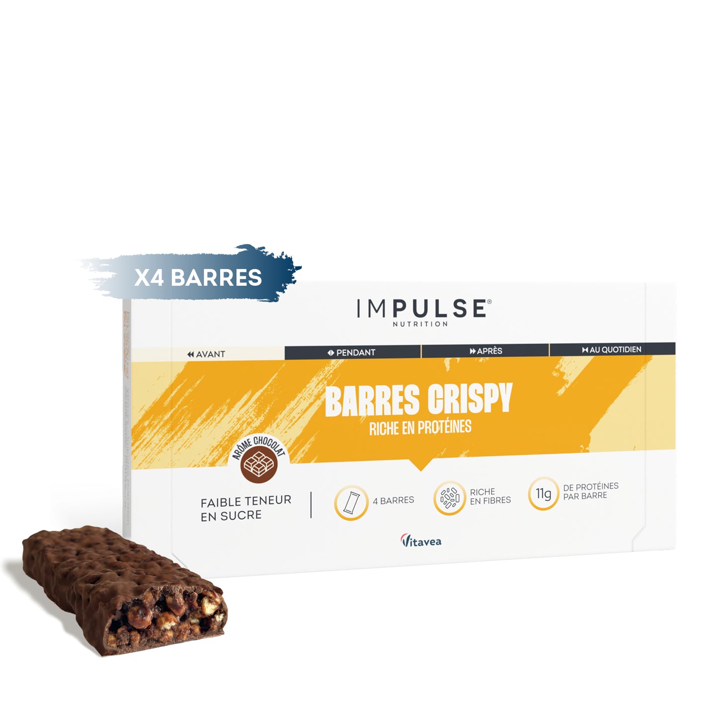 Barre protéinée crispy saveur chocolat