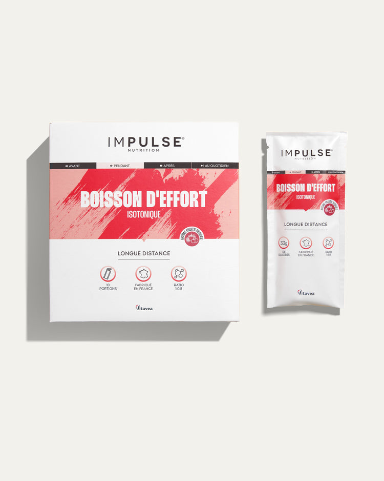 Boisson d'effort isotonique saveur fruits rouges pack x10