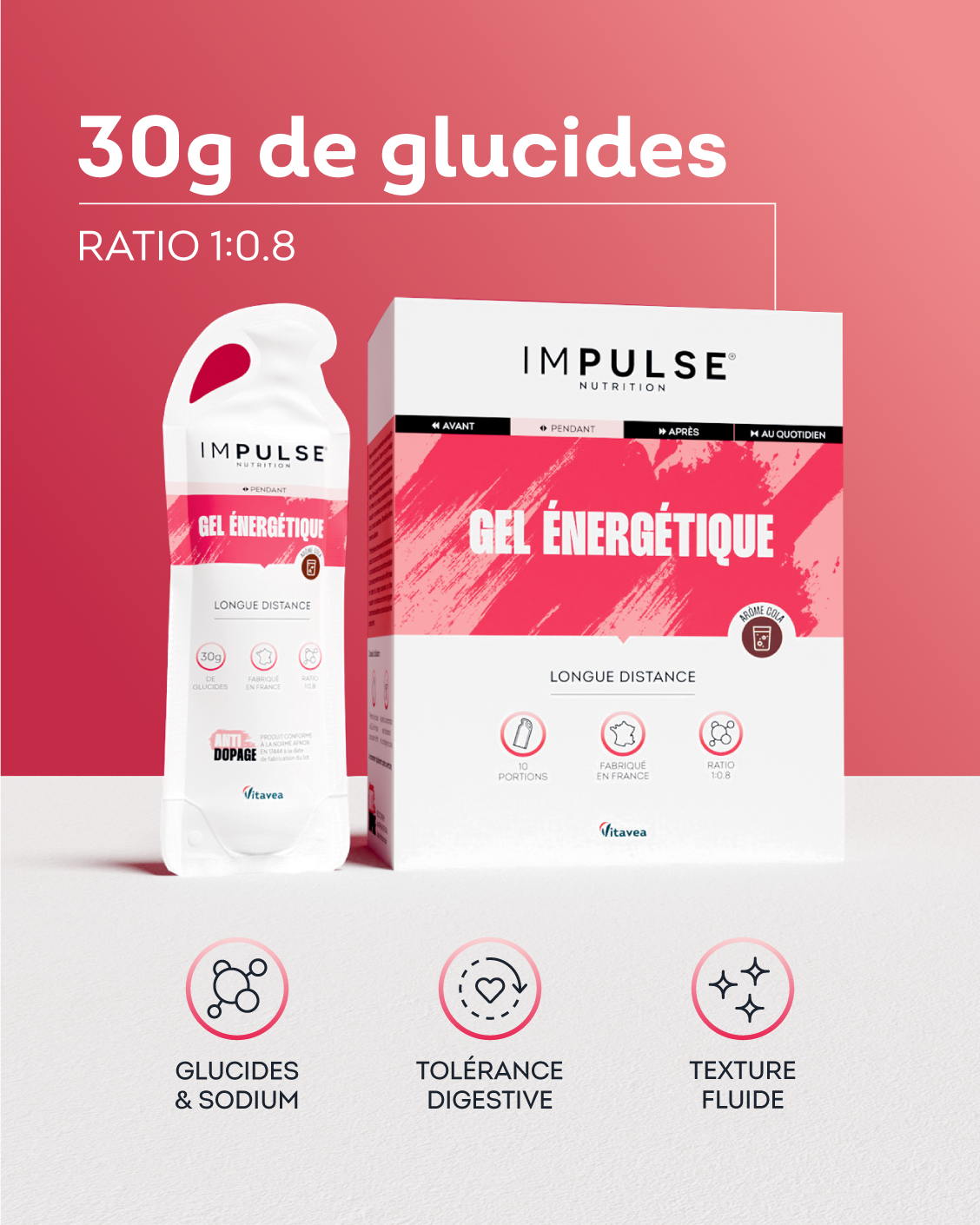 Gel énergétique cola pack x10
