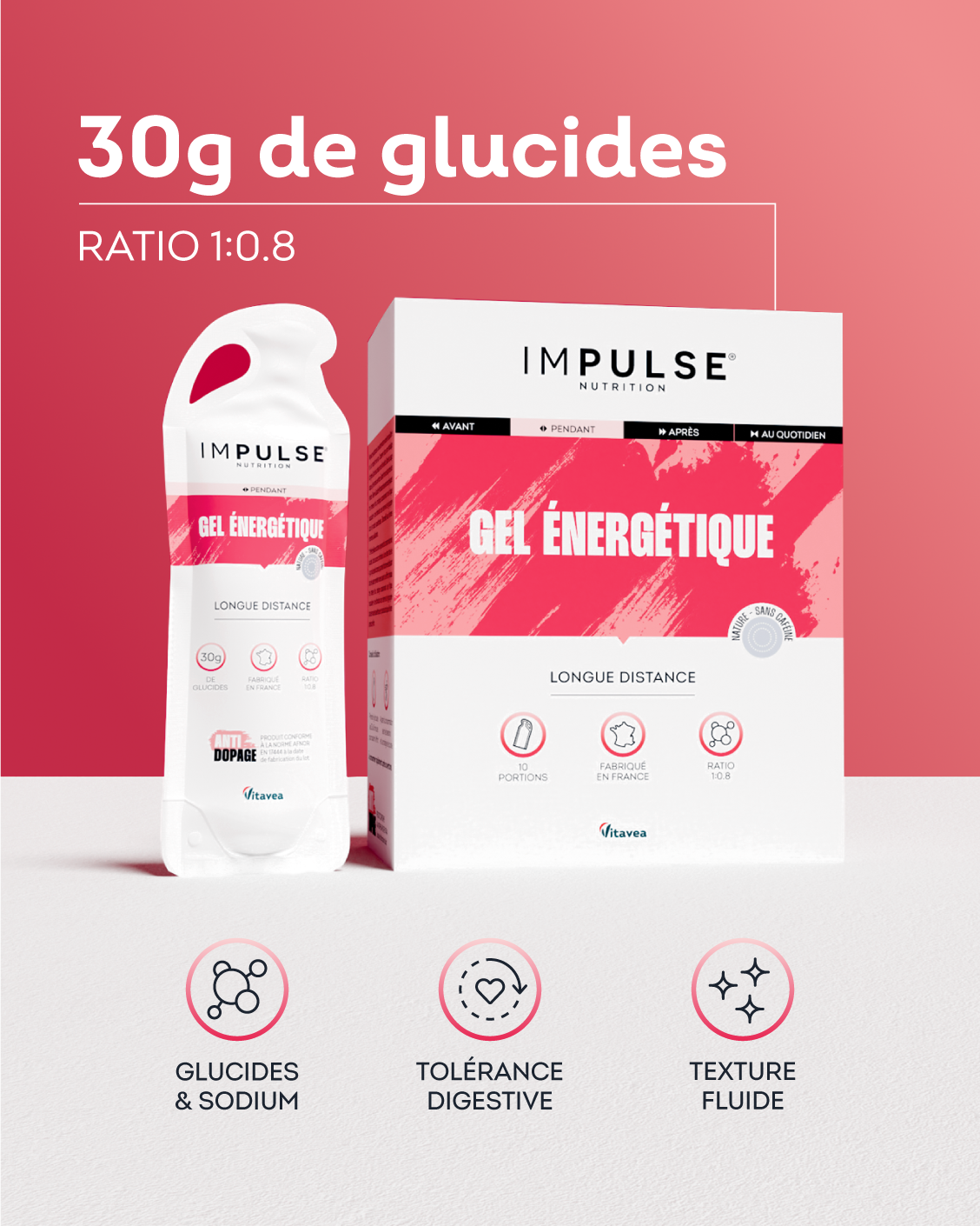 Gel énergétique neutre pack x10