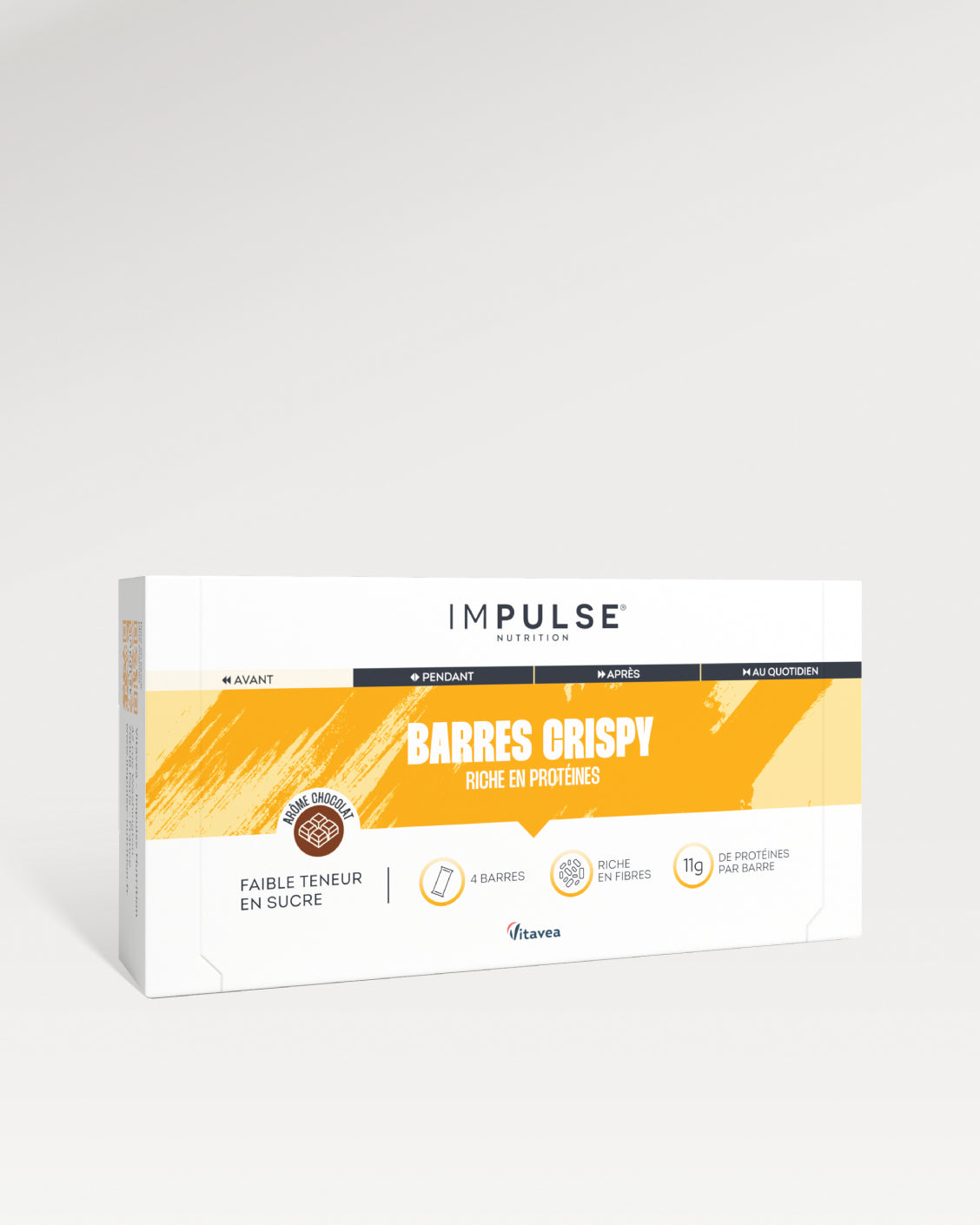 Crispy protein bar chocolate flavor 