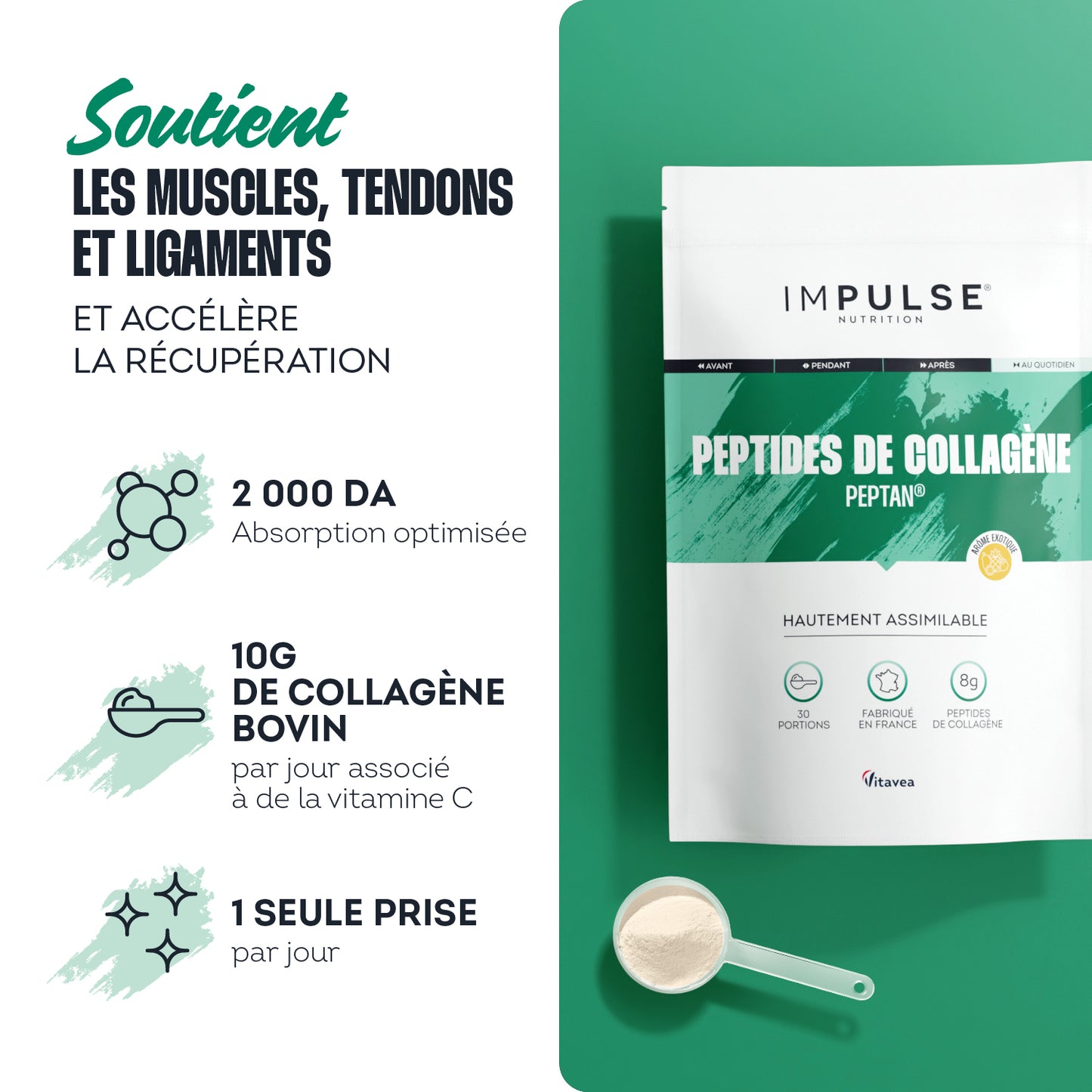 Peptides de collagène Peptan® saveur exotique