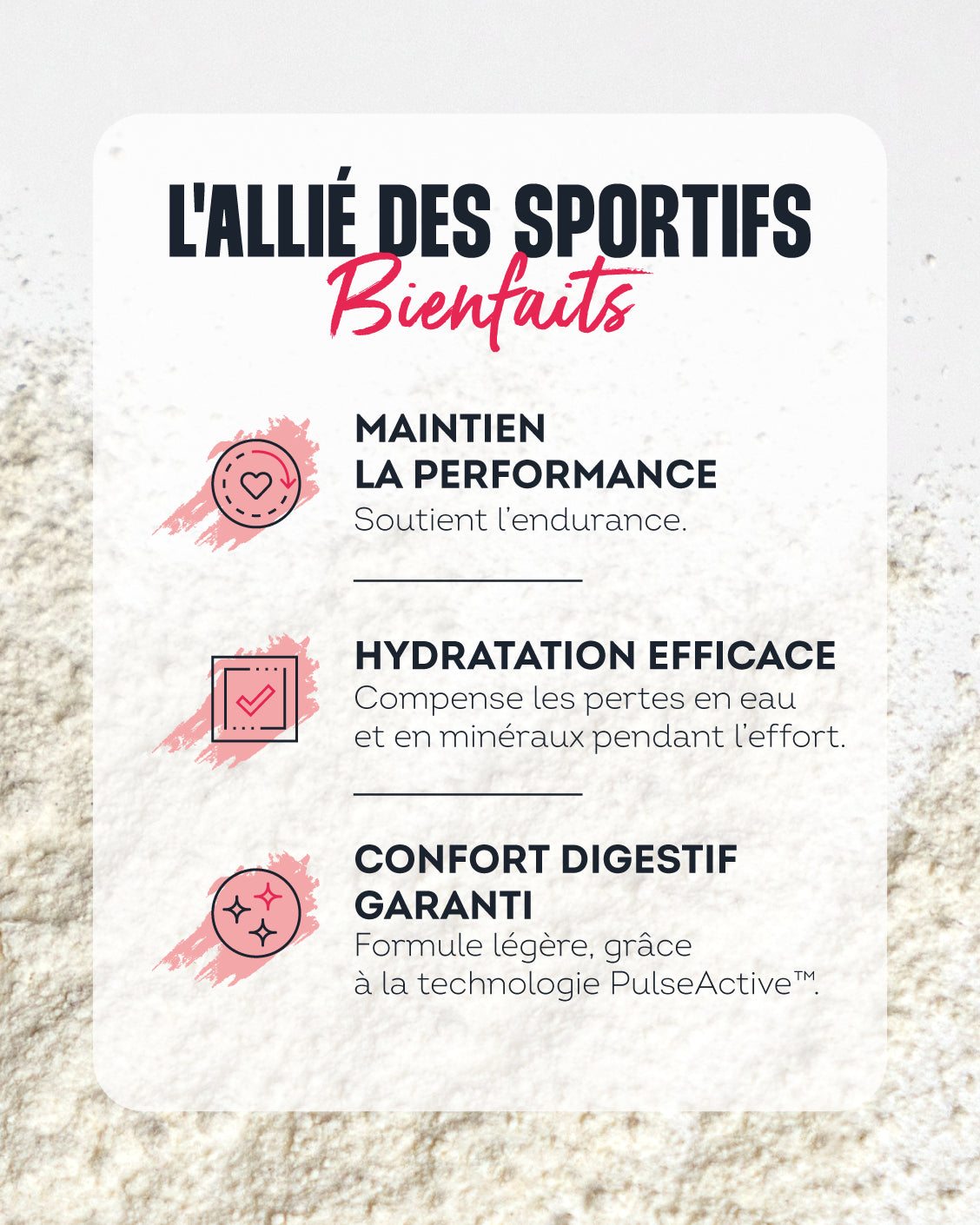 Isotonic sports drink with red fruit flavor