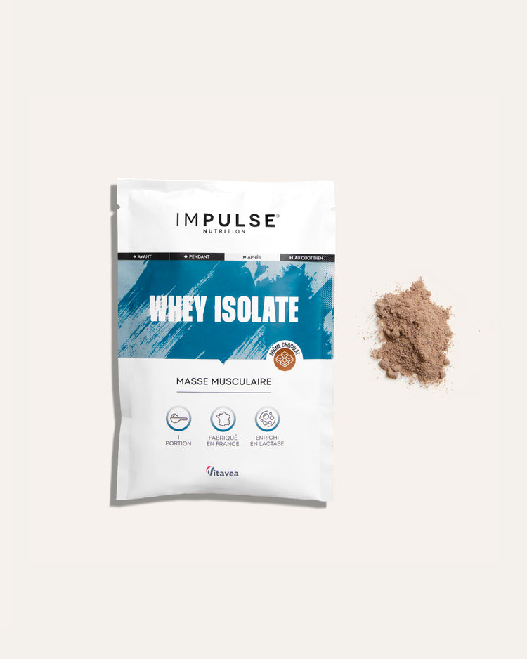 Whey Isolate saveur chocolat - portion individuelle