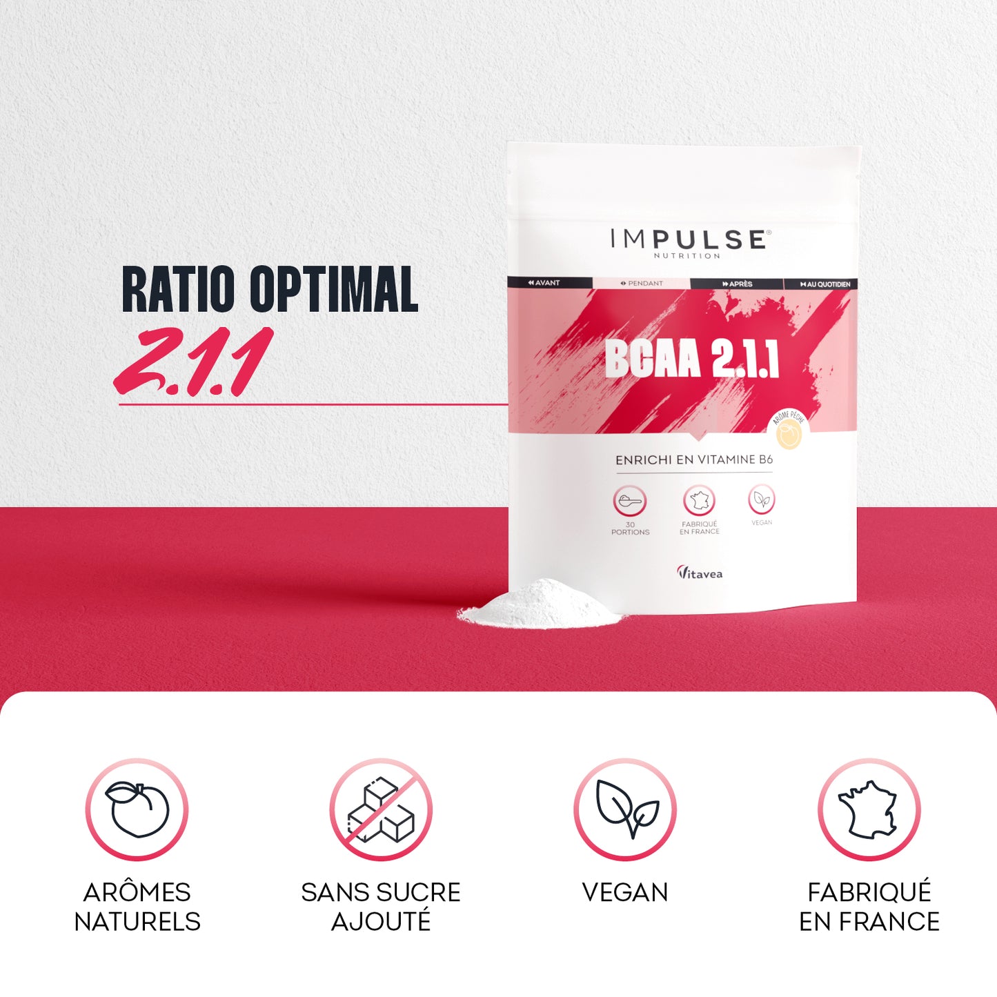 BCAA 2.1.1 saveur pêche