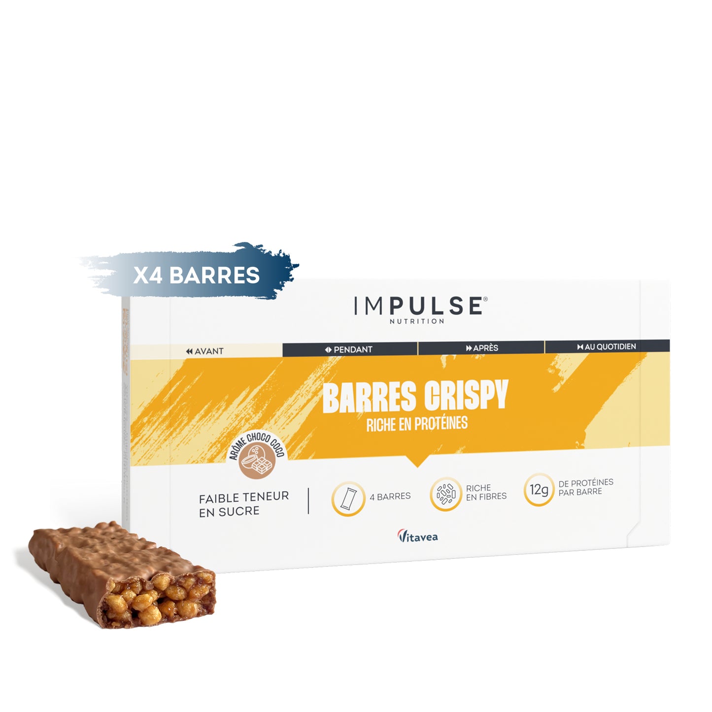 Barre protéinée crispy saveur choco-coco